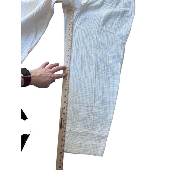 Madewell Lightspun Pull On Gauze Pants size S Cream - Picture 7 of 9